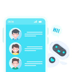 Poster - Auto reply system with intelligent robots provide information and help customers with problems