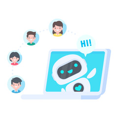 Poster - Auto reply system with intelligent robots provide information and help customers with problems