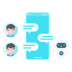 Poster - Auto reply system with intelligent robots provide information and help customers with problems