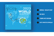 World health day 2023 template design 