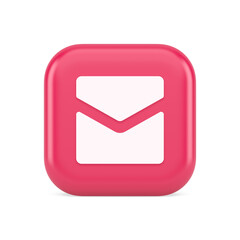 Poster - Email letter incoming message closed envelope mobile application button 3d realistic icon