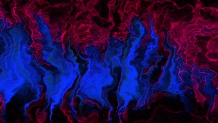 Poster - Abstract pulsing energy strikes. Motion. Colorful trembling vertical shapes.