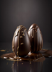 Wall Mural - Easter is coming and nothing better than celebrating with lots of chocolate. Eggs, worlds of chocolate, everything for you to choose from and enjoy these images.