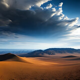 Fototapeta  - sunset in the desert