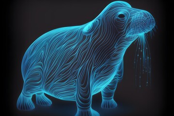 Sticker - sea lion animals illustrations