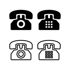 Fototapete - Telephone icon vector illustration. phone sign and symbol