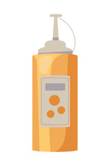 Sticker - mustard sauce bottle icon