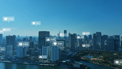 Poster - 都市とソーシャルネットワーク　空撮