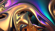 © Gary - iridescent molten metal background by generative AI