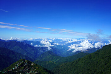 Wall Mural - Clear Weather of Silk Route Sikkim With Sky Line view of Himalayan Range