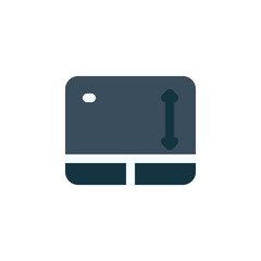 Fototapete - touch pad vector icon. computer component icon flat style. perfect use for logo, presentation, website, and more. simple modern icon design flat style