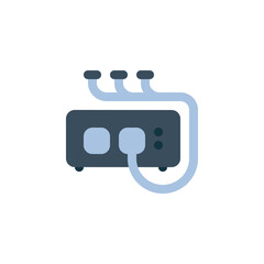 Fototapete - network hub vector icon. computer component icon flat style. perfect use for logo, presentation, website, and more. simple modern icon design flat style