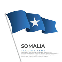 Wall Mural - Template vector Somalia flag modern design