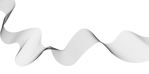 Abstract grey smooth element swoosh speed wave modern stream background. Abstract wave line for banner, wallpaper background with wave design. Vector illustration