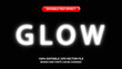 © MYS_ART - Glow text, white neon light effect, editable text effect style