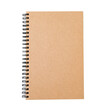 © korkeng - Top view of closed blank notebook brown craft paper cover  isolated on transparent background