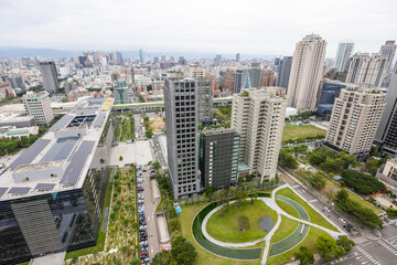 Canvas Print - Taichung city in residential district