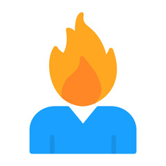 Sticker - Burning Icon