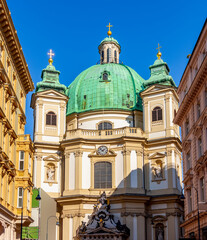 Wall Mural - St. Peter church (Peterskirche) on Graben street in Vienna, Austria