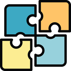Poster - crew work icon. outline crew work vector icon for web design isolated on white background color flat