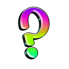 Poster - Graffiti Colorful Alphabet Set, includes font or letters, numbers, punctuation marks, symbols and shapes