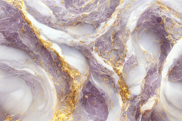 Abstract lavender marble textured background. Fluid art modern wallpaper. AI