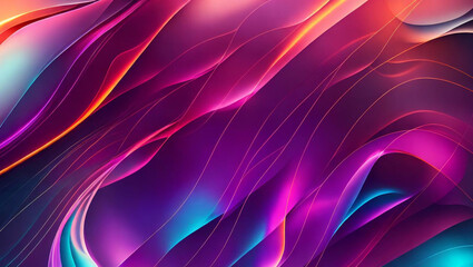 Generative AI, generative and AI background with wavy lines offers a whimsical and organic feel to any artwork. Its abstract and surreal nature can evoke various emotions and offer a memorable effect.