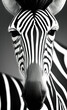 zebra head vector - Created with Generative AI Technology
