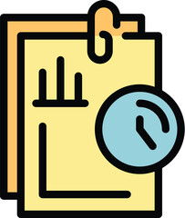 Poster - Market share icon. Outline market share vector icon for web design isolated on white background color flat