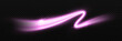 Luxury dynamic motion lines effect. Pink curve wave with shiny effect. Colorful sparkle lines on transparent background. Pink sparkling light trail. 