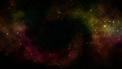 Wall Mural - Abstract space galaxy with stars and constellations futuristic with glow effect, abstract background.