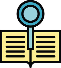 Poster - Project documentation icon. Outline project documentation vector icon for web design isolated on white background color flat