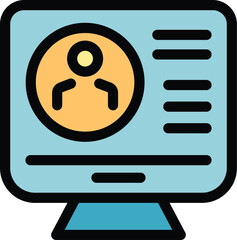 Poster - remove user icon. outline remove user vector icon for web design isolated on white background color 