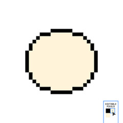 Fototapete - Pixel circle, pixelated circular border. 8 bits. pixelart. icon can be used in video games or retro futuristic graphics