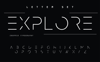 vector illustration. stylish elegant vector composite font. set of letters english alphabet. upperca