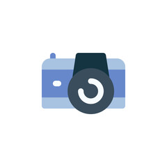 Poster - digital camera vector icon. computer component icon flat style. perfect use for logo, presentation, website, and more. simple modern icon design flat style