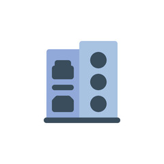 Fototapete - input output port vector icon. computer component icon flat style. perfect use for logo, presentation, website, and more. simple modern icon design flat style
