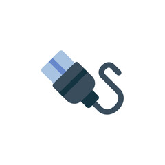 Fototapete - usb cable vector icon. computer component icon flat style. perfect use for logo, presentation, website, and more. simple modern icon design flat style