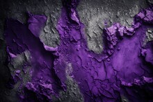Texture Of Purple Decorative Plaster Or Concrete. Abstract Grunge Background For Design. Generative AI