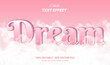 © Riskidesign - Dream editable text effect with cloudy background