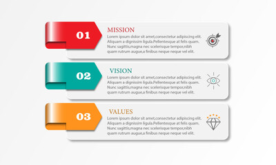 Poster - mision,vision,values,graphic design template.with option.
