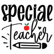 © manik - Special Teacher T shirt design Vector File