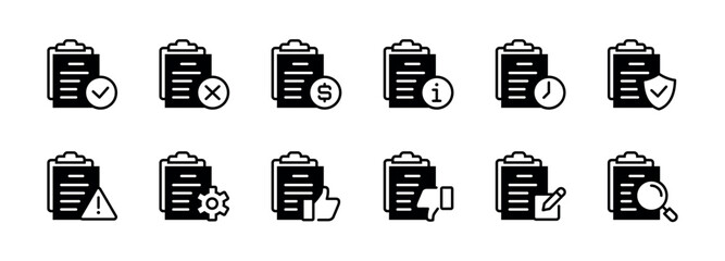 Aufkleber - Document approval status icon from start to finish process symbol vector design for terms policy agreement, finance request, of any business application