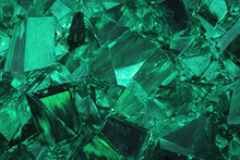 Emerald Green Gemstone Background - Gemstones Textures Backdrop Series - Green Emerald Wallpaper Created With Generative AI Technology