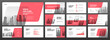 Business Powerpoint presentation templates set. Use for modern Keynote presentation background, brochure design, website slider, landing page, annual report, Google slides, company profile.
