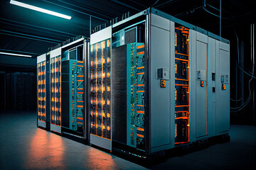 Poster - Big data center. Generative AI, Generative, AI