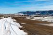 Winter landscape in western Colorado near Grand Junction with snow