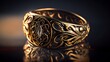© DmitriRich - 1100s awesome expensive luxury ring, close-up shot. AI generated.
