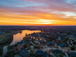 © Kit Leong - Aerial view of the beautiful sunrise landscape over Edmond area