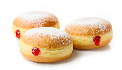 Canvas Print - freshly baked jelly donuts